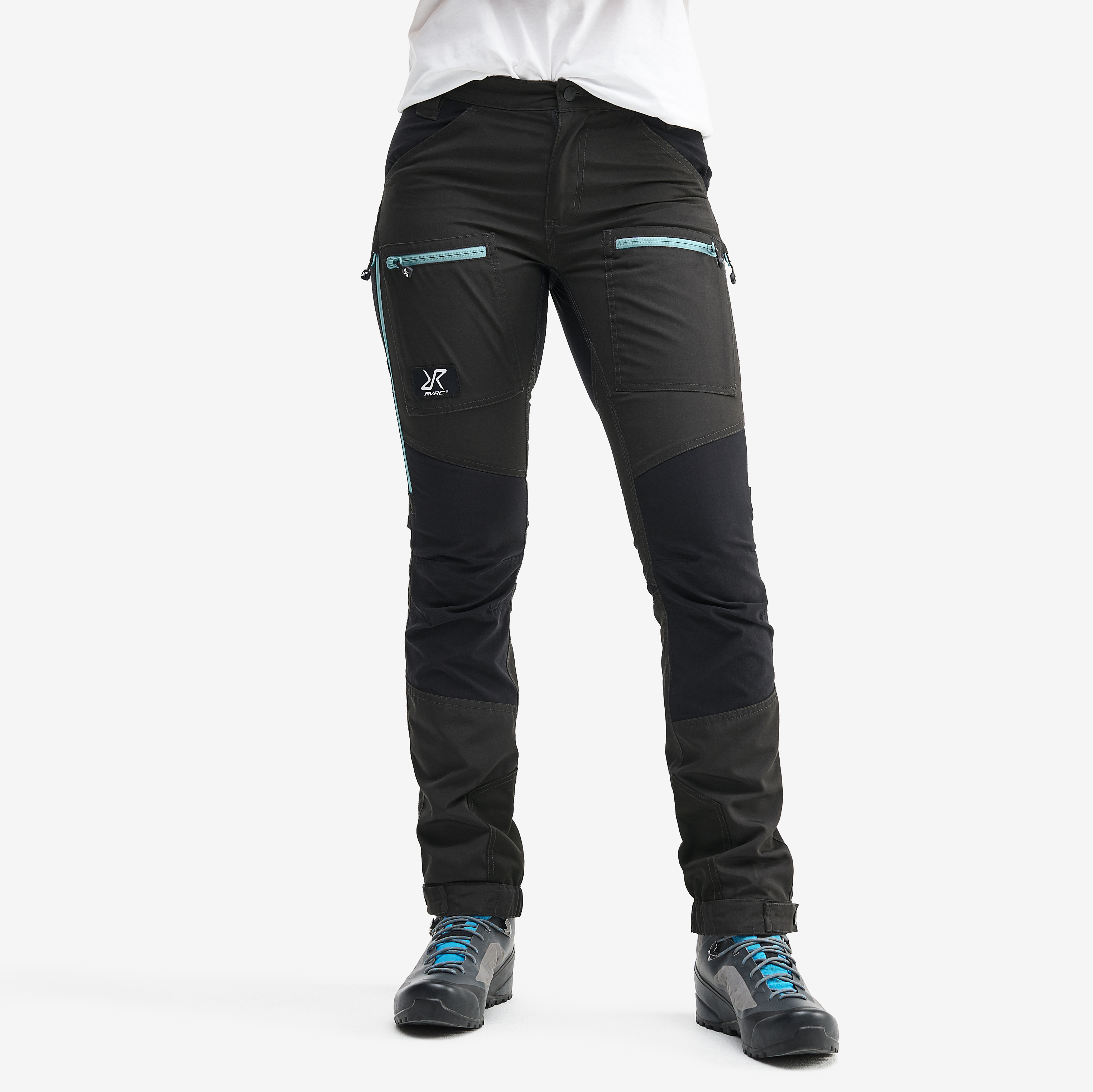 Nordwand Pro Trousers Women Anthracite/Misty Blue | RevolutionRace